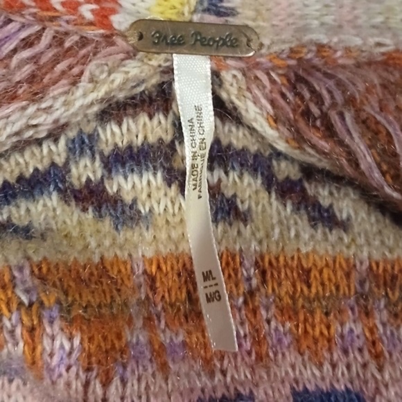 Free People Match Maxi Cardigan Mixed Print Long Open Womans Medium - Picture 8 of 10